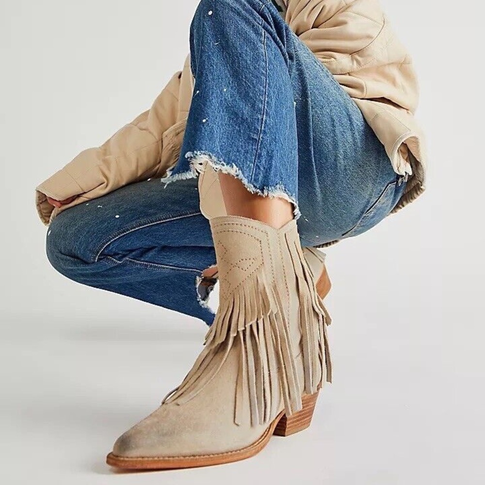 Free people fringe cowboy boot